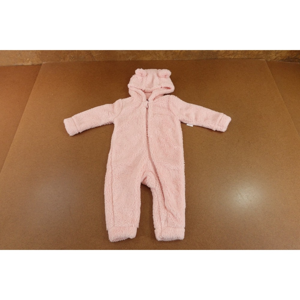 Old Navy Baby Girl Size 12-18 Months Pink Critter Costume Hooded One-Piece NWT